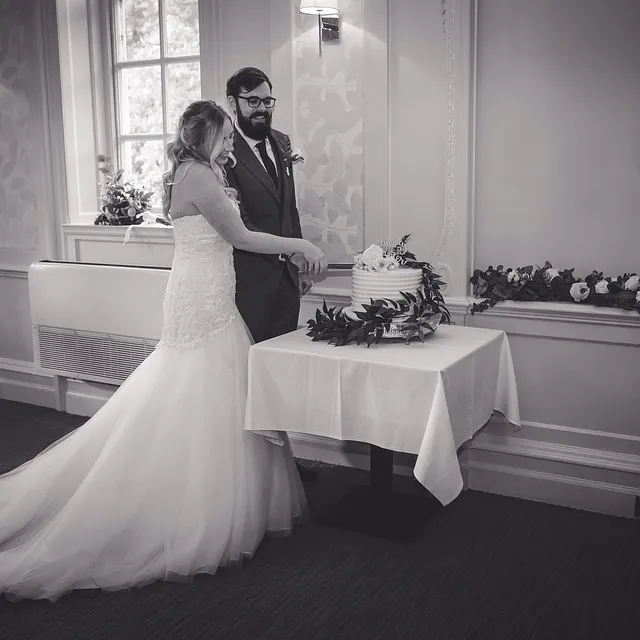 Lace bodice wedding dress